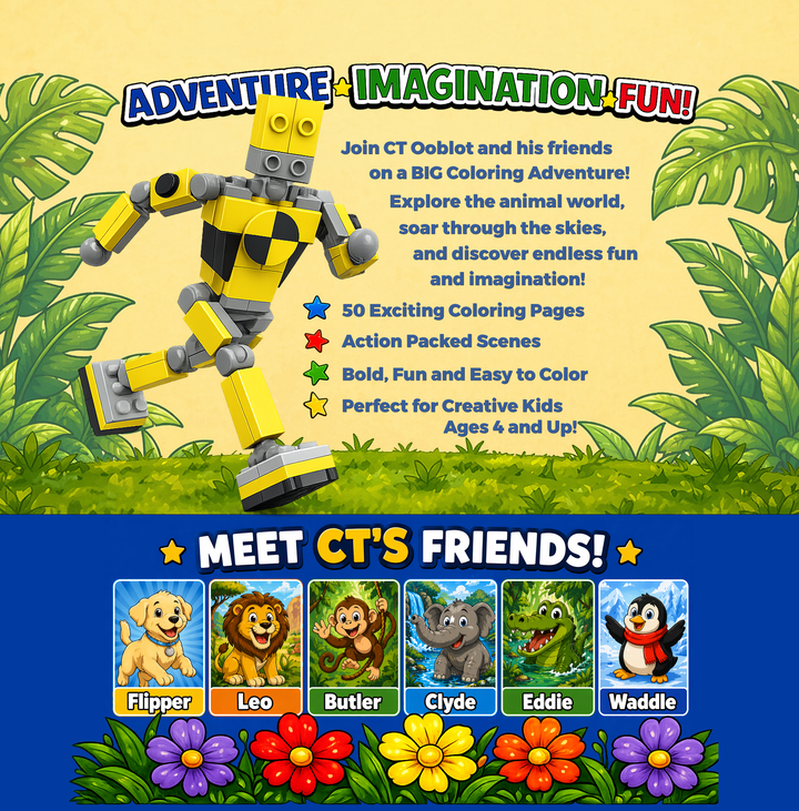 CT Ooblot’s Big Coloring Adventure -  Ages 4 and up